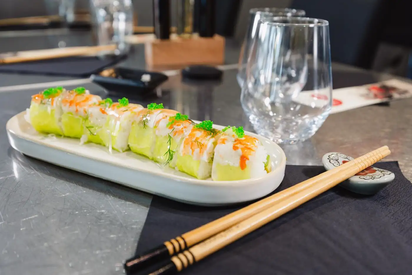 Table du restaurant japonais Le Jap’Yonnais à La Roche-sur-Yon